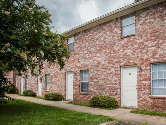 Exterior of Golden Eagle II, a two-story brick building