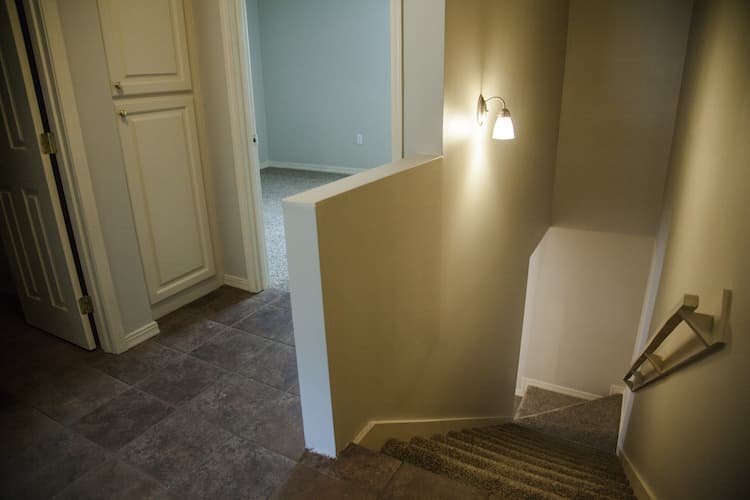 Stairway leading downstairs