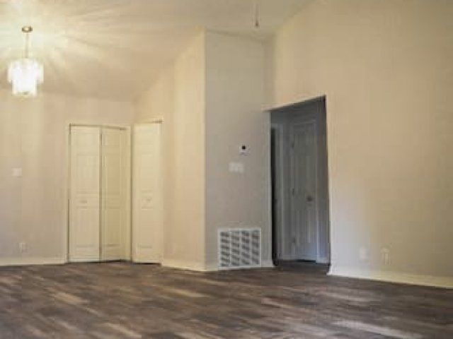 Living room with hardwood floors