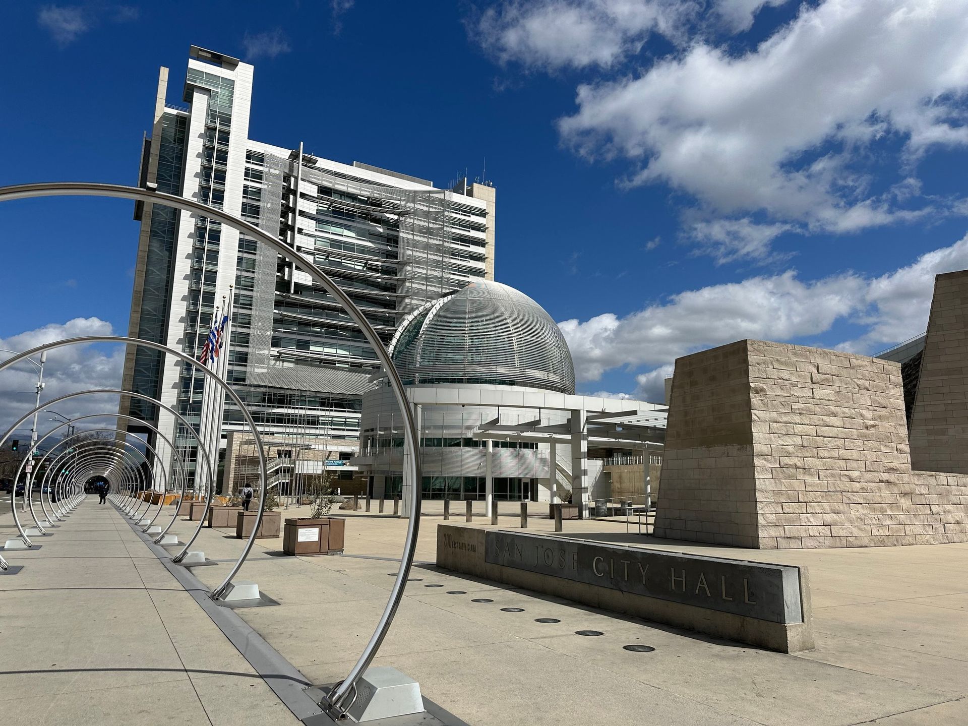 A large building with a dome on top of it