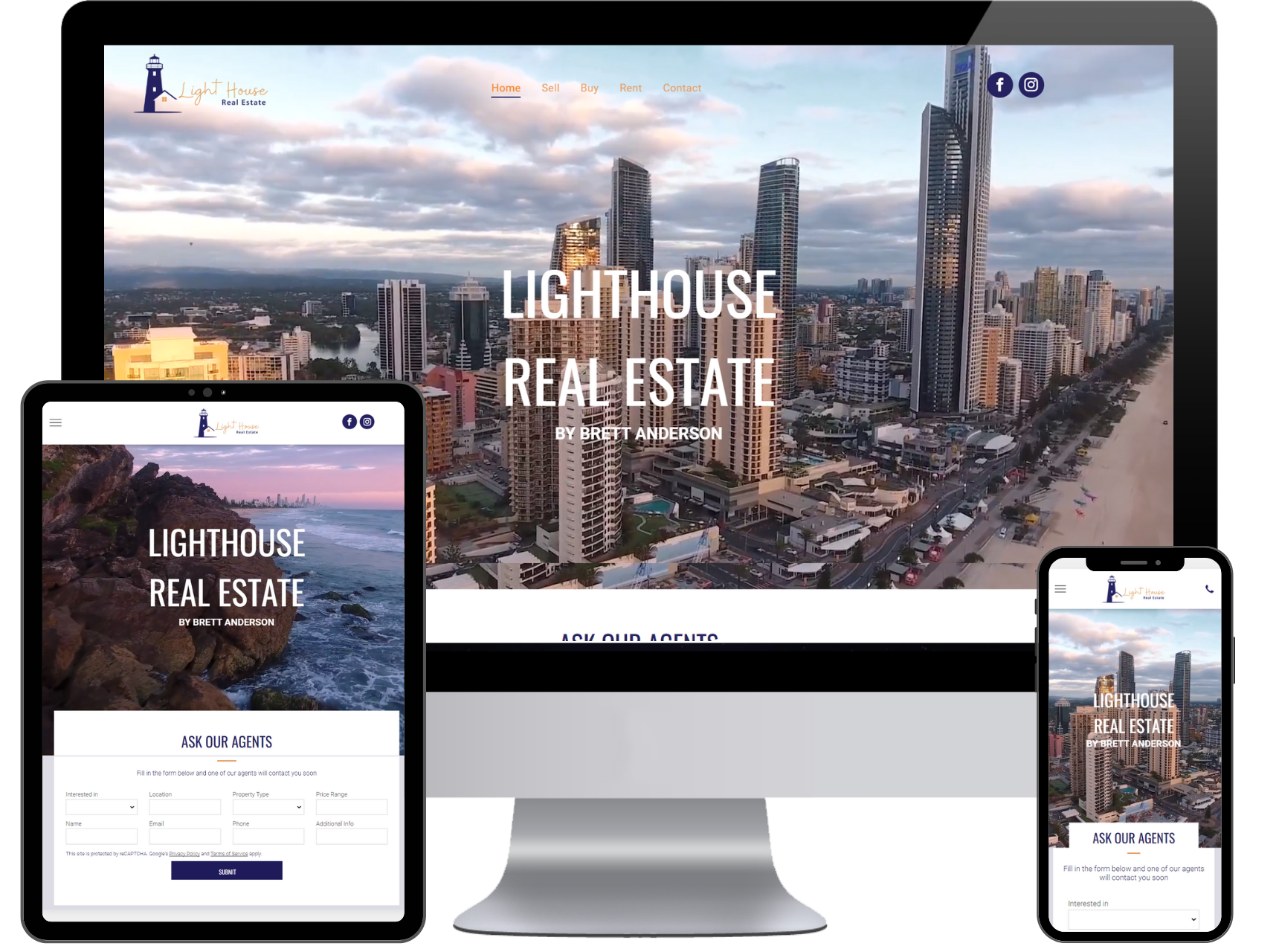 Light house real estate website