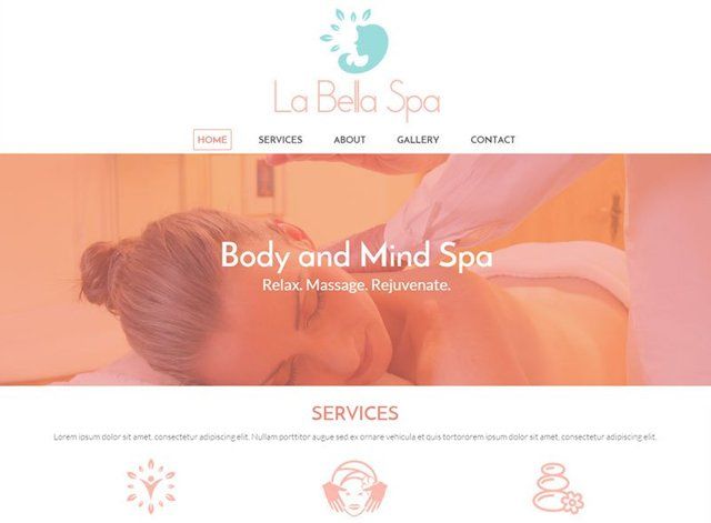 La Bella Spa Website Design Themes by Search Marketing Specialists