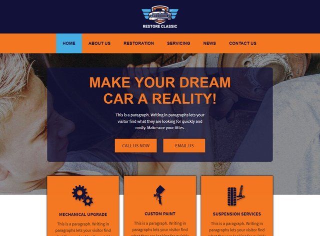 Automotive Website Design Themes by Search Marketing Specialists