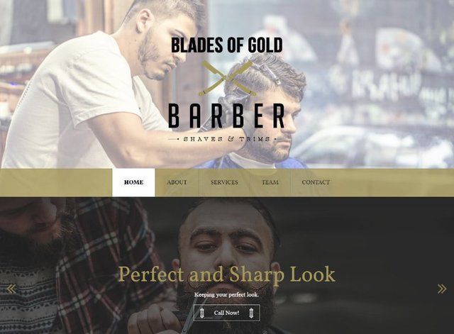 Barber Shop Website Design Themes by Search Marketing Specialists