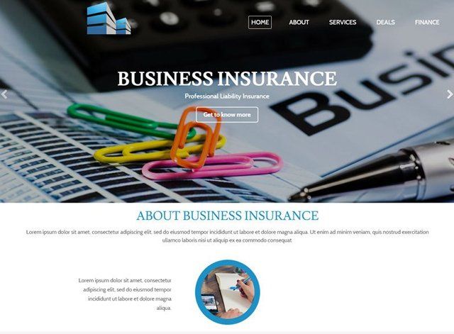 Business Insurance Website Design Themes by Search Marketing Specialists