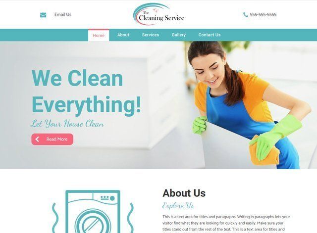 Cleaning Website Design Themes by Search Marketing Specialists