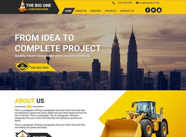 Construction Website Design Themes by Search Marketing Specialists