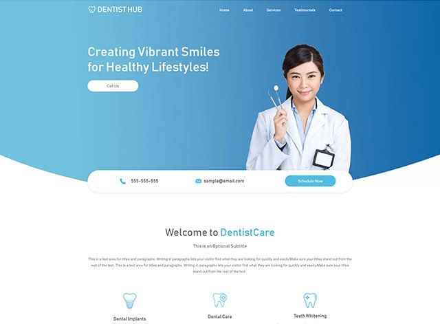 Dental Website Design Themes by Search Marketing Specialists