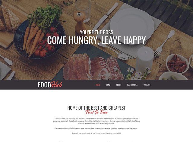 Restaurant Website Design Themes by Search Marketing Specialists