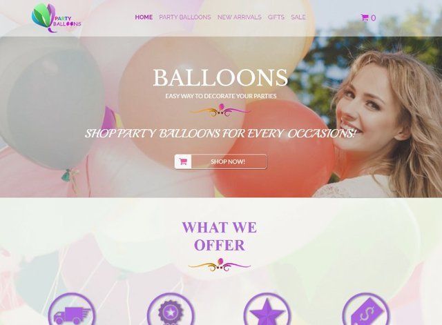 Party Website Design Themes by Search Marketing Specialists
