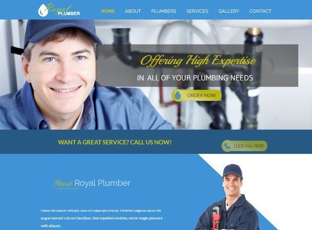 Plumber Website Design Themes by Search Marketing Specialists