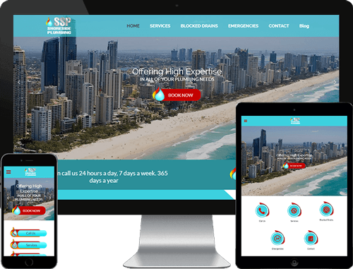 Shoreside plumbing Website Design 