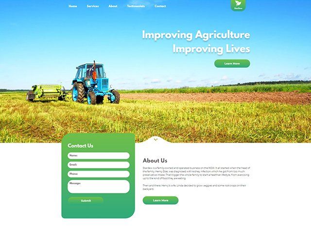 Agriculture Website Design Themes by Search Marketing Specialists