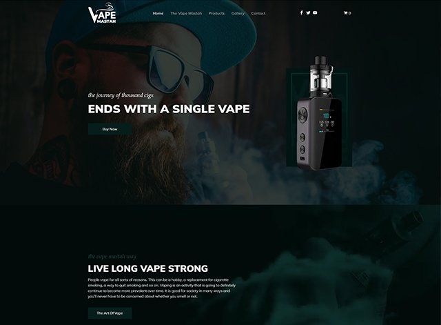 Vape Website Design Themes by Search Marketing Specialists