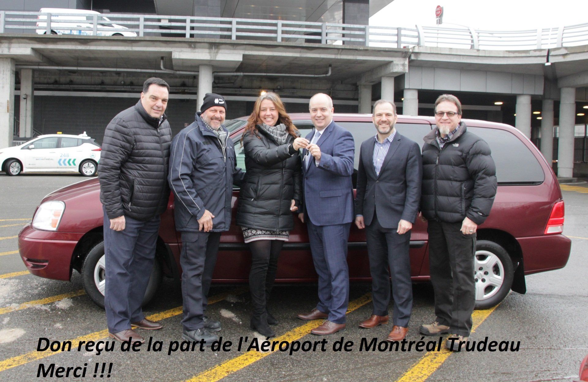 Donation de la part de l'aéroport de Montréal Trudeau