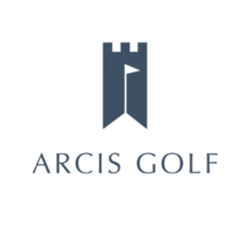 A logo for a golf course called arcis golf