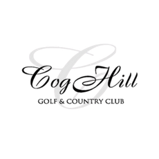 A logo for cog hill golf and country club
