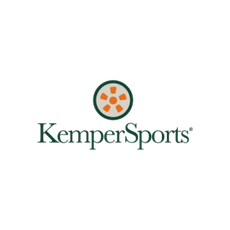 A logo for a company called kemper sports