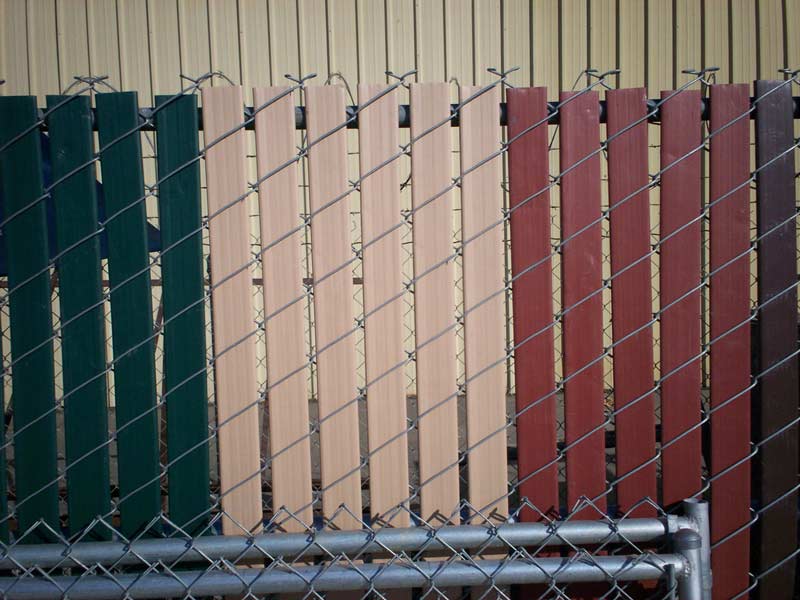 Chainlink fence with different colors — Wood Fences in Bakersfield, CA