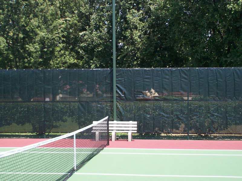 View of tennis court — Wood Fences in Bakersfield, CA