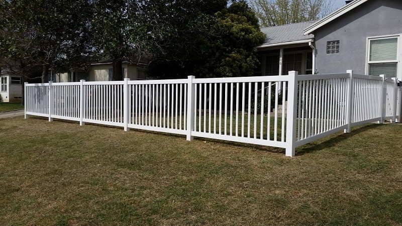 White wood fence of the house — Wood Fences in Bakersfield, CA