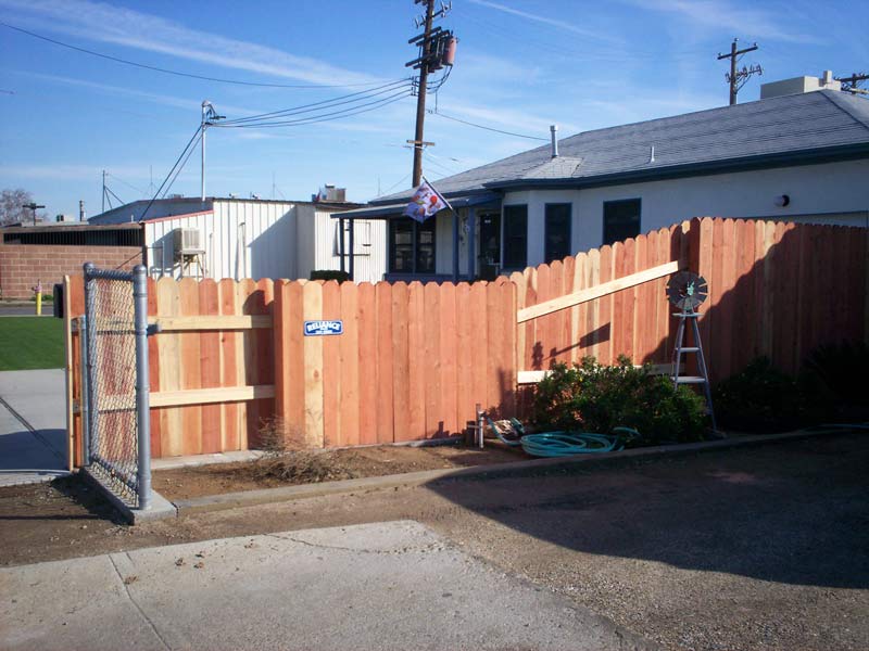 House with wood fences — Wood Fences in Bakersfield, CA