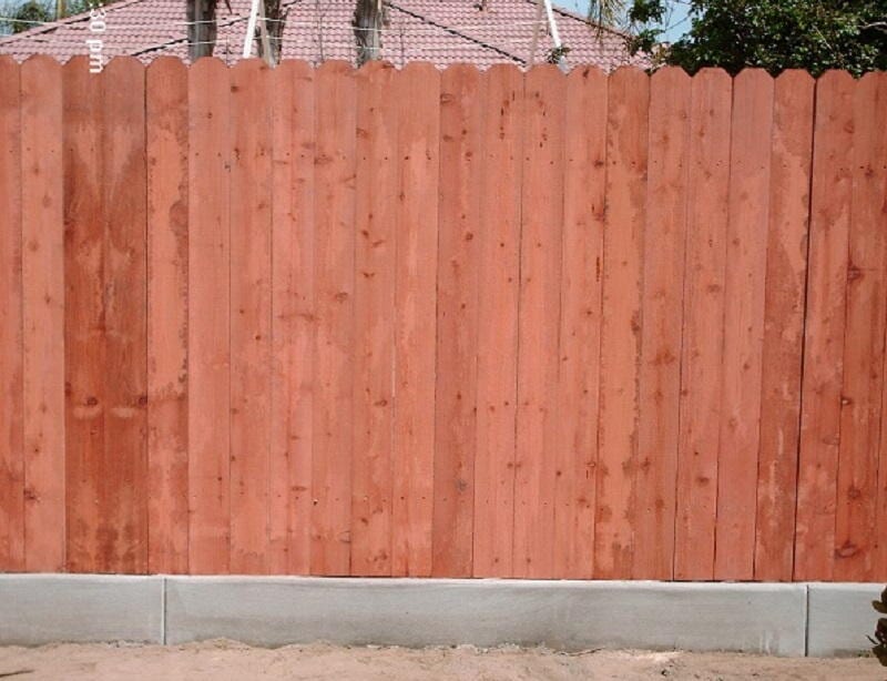Wood fence front view — Wood Fences in Bakersfield, CA
