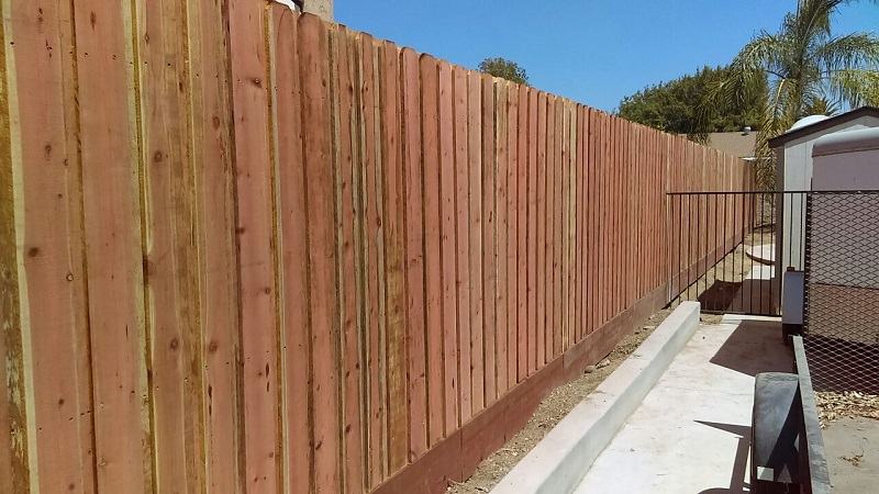 Side view of fences — Wood Fences in Bakersfield, CA
