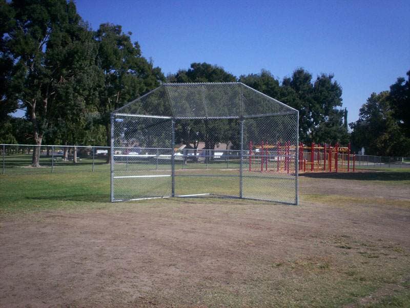 Baseball backstop — Wood Fences in Bakersfield, CA
