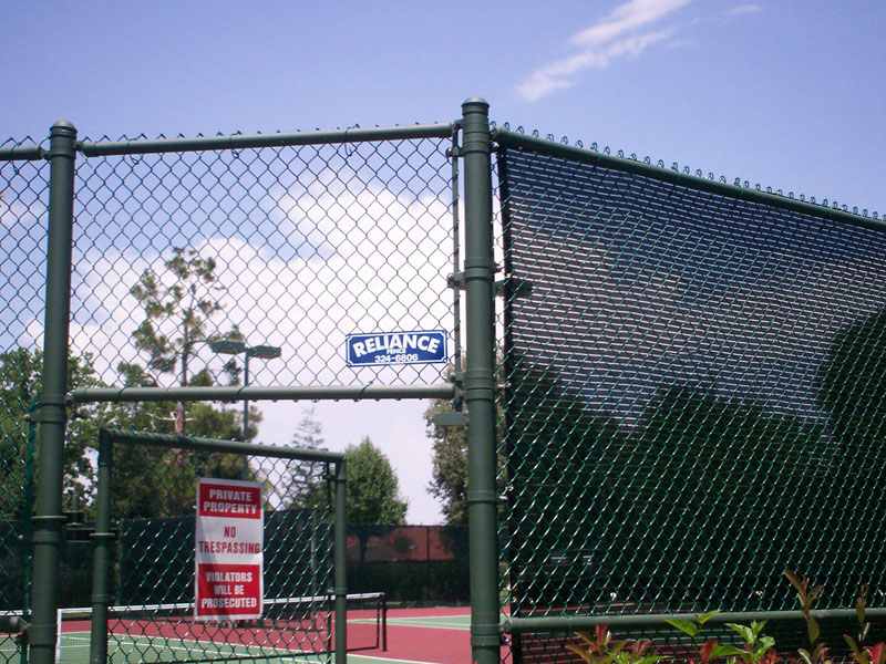 Tennis field with chainlink fence — Wood Fences in Bakersfield, CA