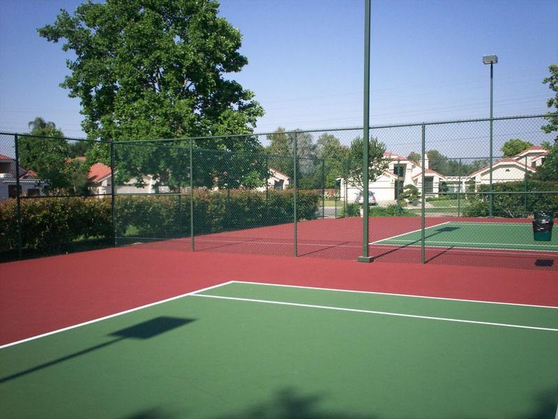 Tennis court view — Wood Fences in Bakersfield, CA
