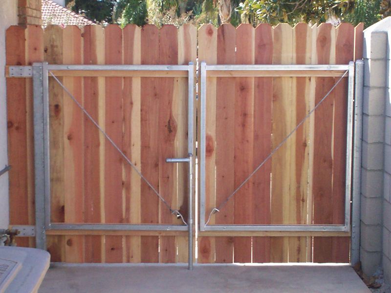 Wooden gate — Wood Fences in Bakersfield, CA