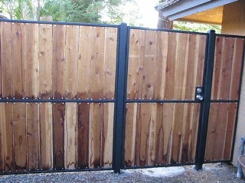 Wood fence gate — Wood Fences in Bakersfield, CA
