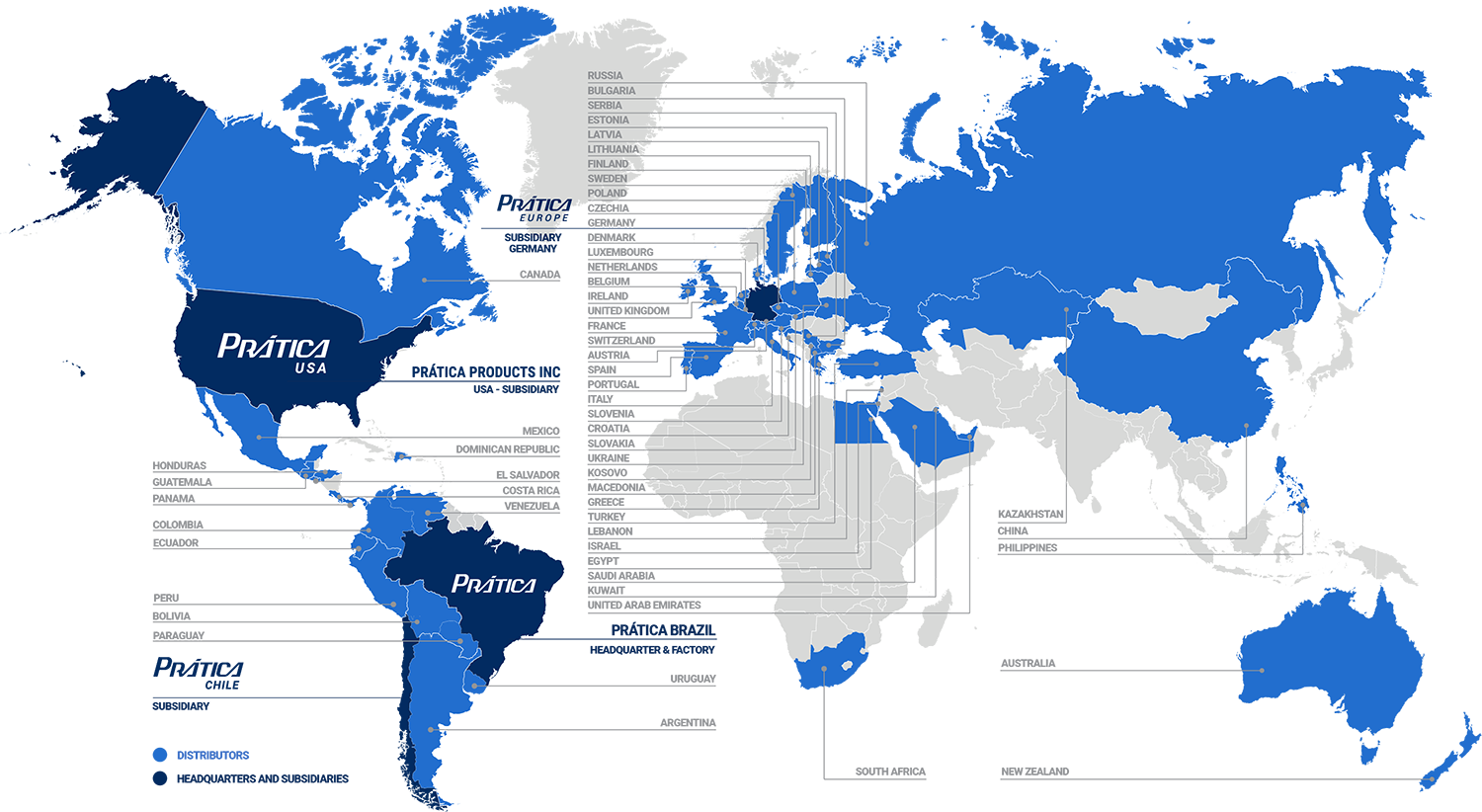 A map of the world with the united states in the middle