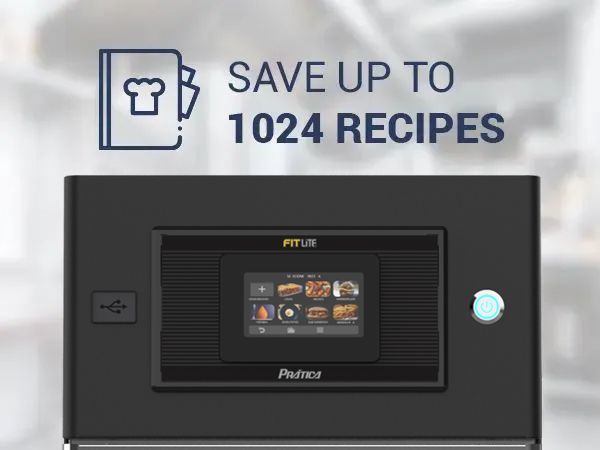 A machine that says save up to 1024 recipes