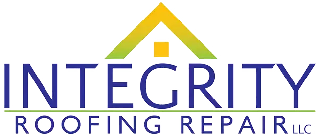 The logo for integrity roofing repair llc has a house on it.