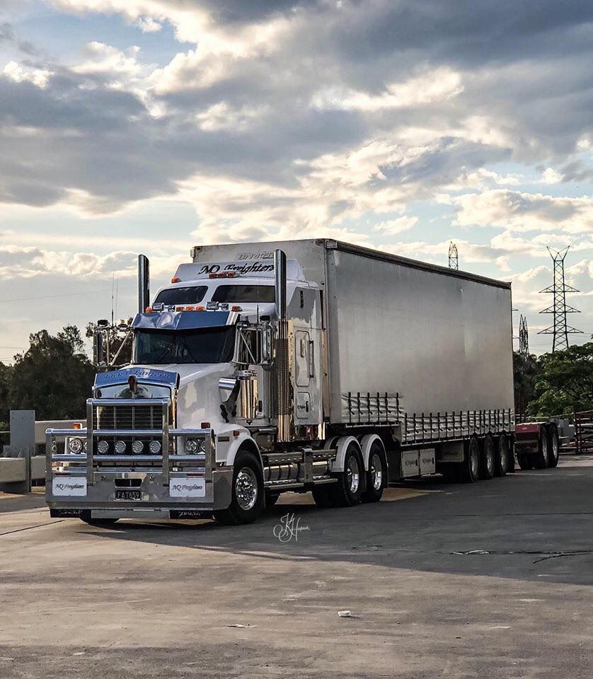 Big Heavy Container NQ Freighters Truck Parked — NQ Freighters In Brisbane QLD