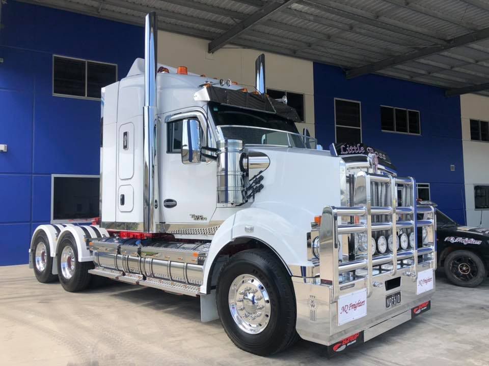 White Heavy Truck Parked in Warehouse — NQ Freighters In Bohle QLD
