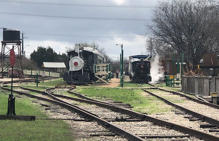 1925 Baldwin 0-4-0 steam switcher locomotive, tank engine, San Antonio, live steam