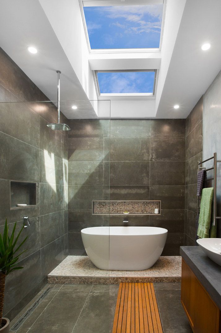 Modern Bathroom With a Skylight — Gold Coast Skylights in Slacks Creek, QLD