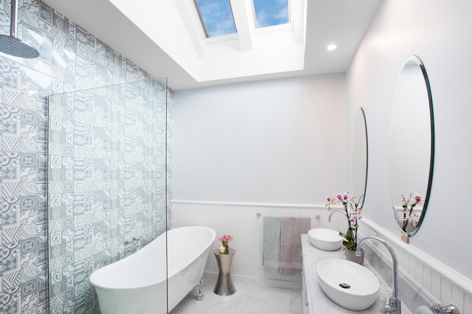 Modern Bathroom With Skylights — Gold Coast Skylights in Slacks Creek, QLD