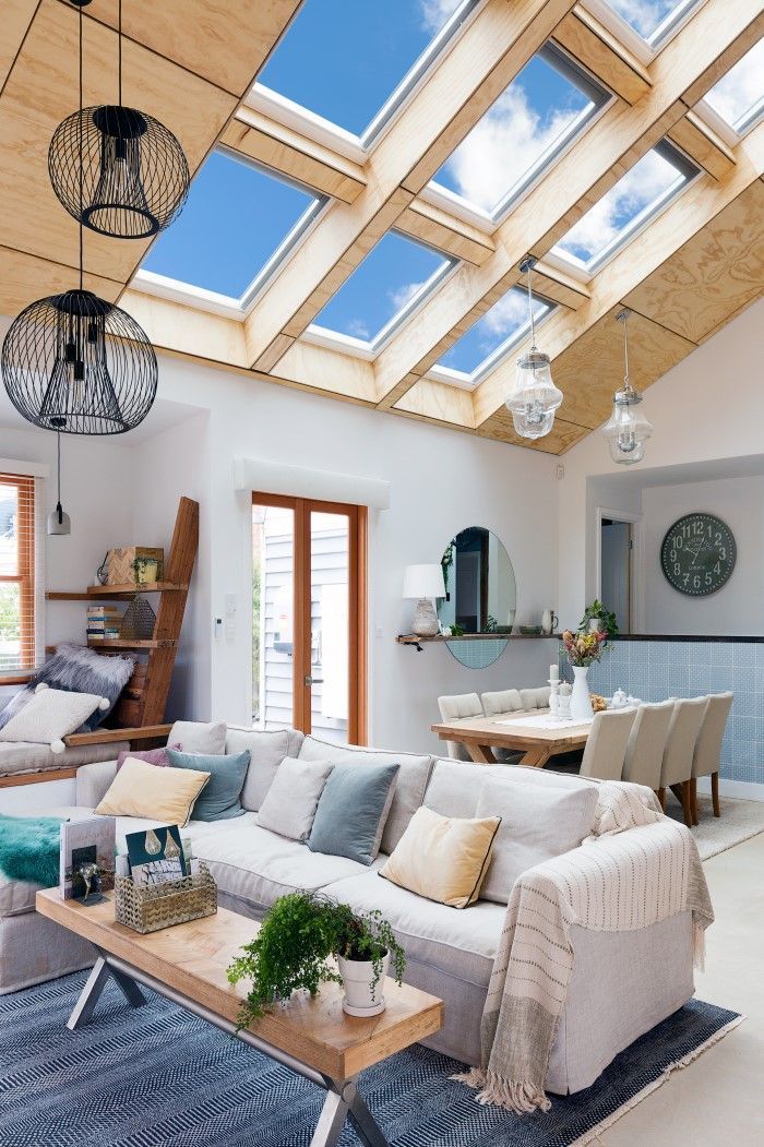 Bright Living Room With Skylights — Gold Coast Skylights in Nerang, QLD