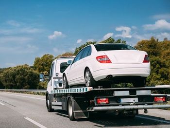 car being towed