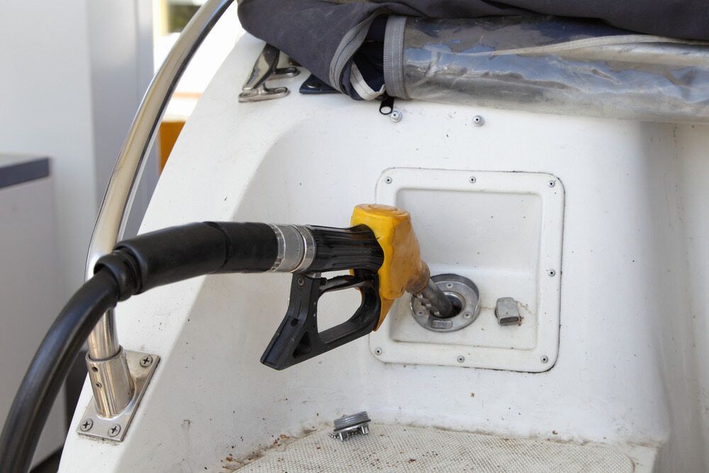 A Close Up of a Gas Pump on a Boat — Jensen Welding & Fabrication in Chevallum, QLD