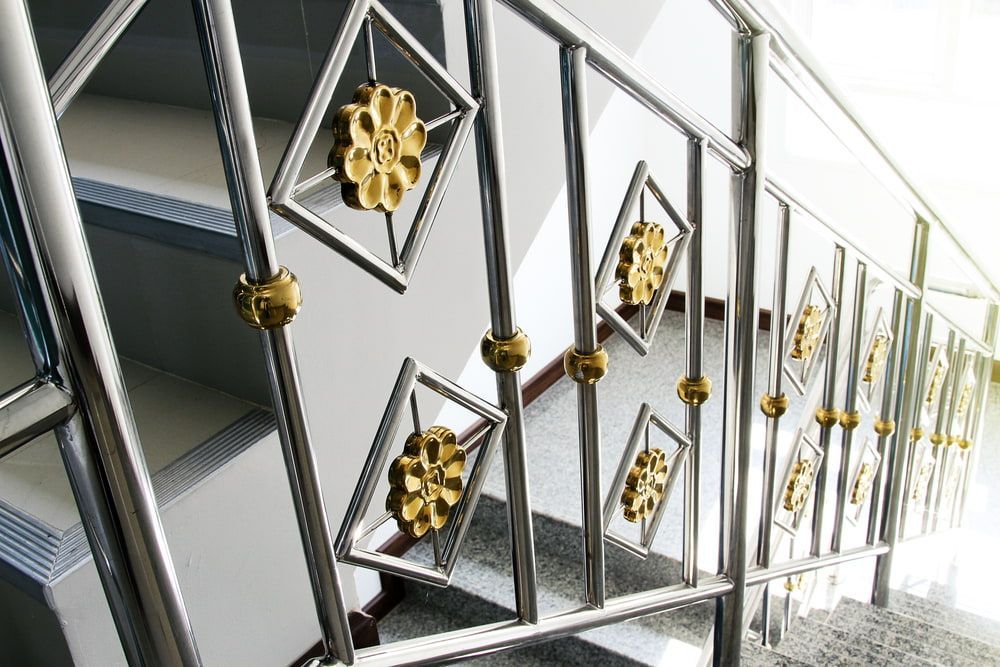 A Close Up of a Stainless Steel Railing on a Set of Stairs — Jensen Welding & Fabrication in Chevallum, QLD