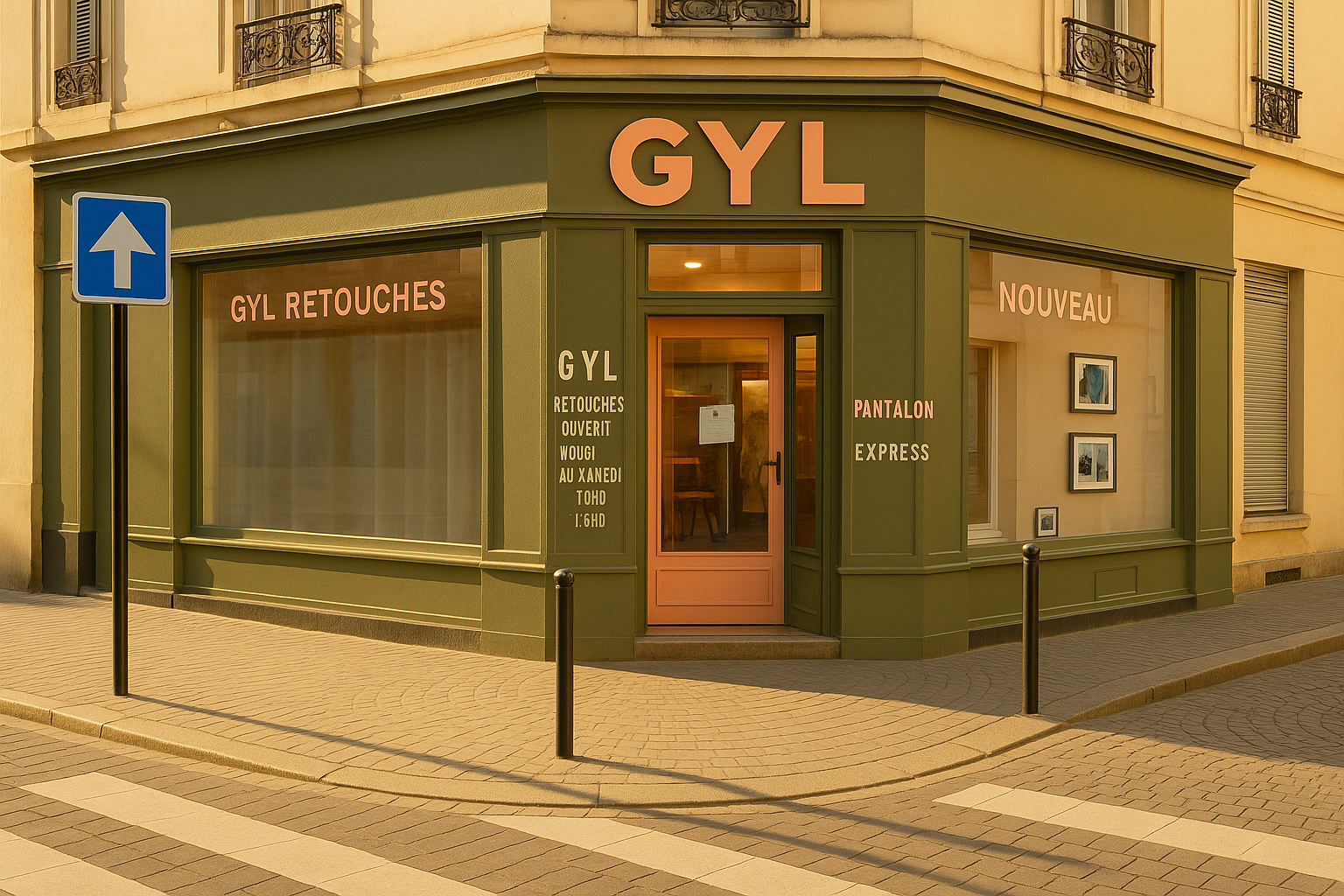 Un bâtiment écologique avec le mot gyl dessus
