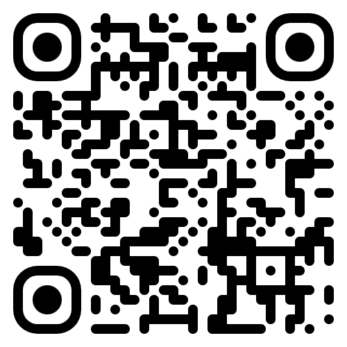 a black and white qr code on a white background .