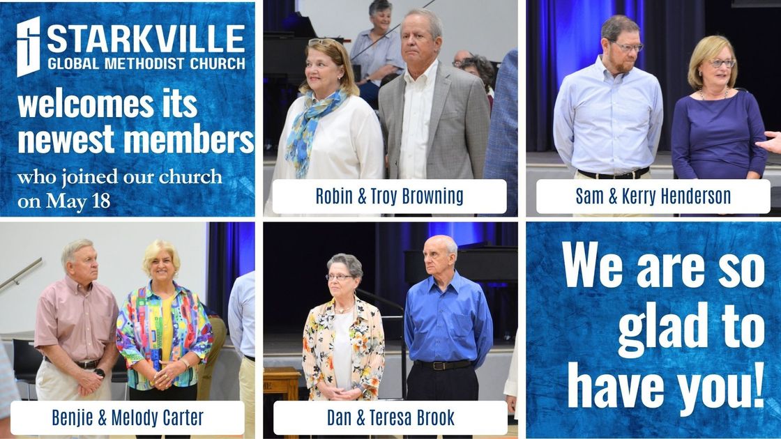 Starkville welcomes its newest members who joined our church on may 18