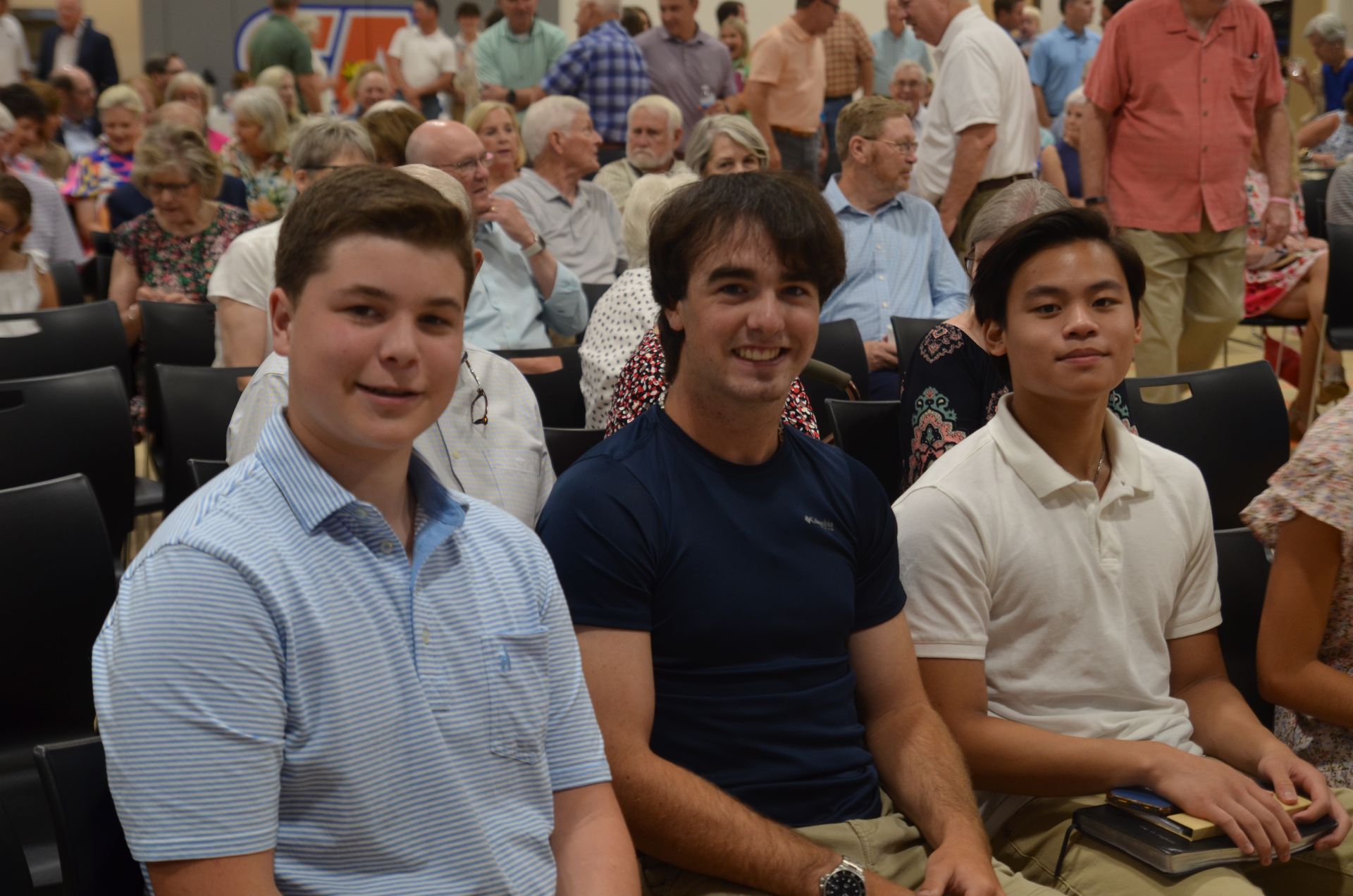 Youth in worship.