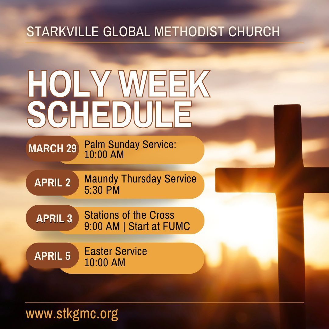 Holy week Schedule 2026